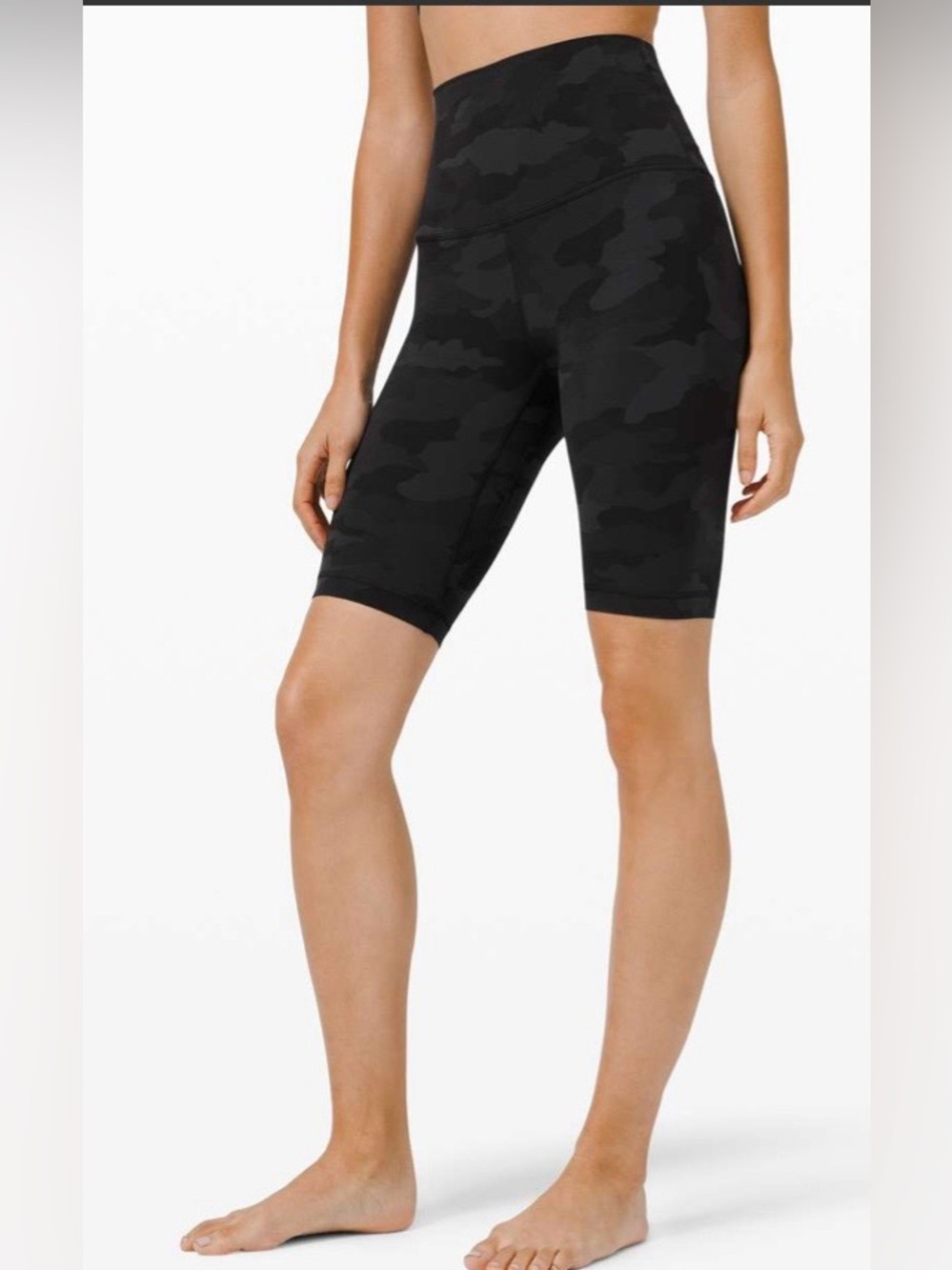 Lululemon Align Super High Rise Short 10" |Heritage Camo Deep Coal Multi | Sz 4